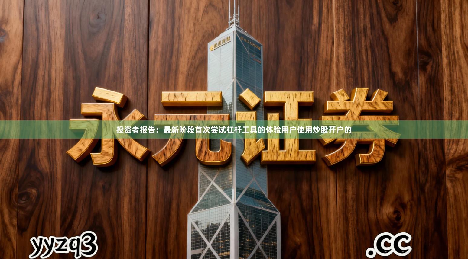 投资者报告：最新阶段首次尝试杠杆工具的体验用户使用炒股开户的